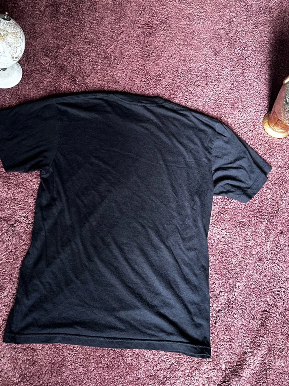 American Apparel Black T-Shirt with Pale Green Goose Island Logo - Picture 3 of 3